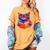 Cat Book Shirt Colorful Cat Reading Book Women's Comfort Colors T-Shirt Mustard Cat Book Shirt Colorful Cat Reading Book Women's Comfort Colors T-Shirt Mustard