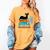 Cat And Books Retro Midcentury Mid Century Aesthetic Women's Comfort Colors T-Shirt Mustard Cat And Books Retro Midcentury Mid Century Aesthetic Women's Comfort Colors T-Shirt Mustard