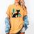 Cat Midcentury With Book And Coffee Atomic Age Mid Century Women's Comfort Colors T-Shirt Mustard Cat Midcentury With Book And Coffee Atomic Age Mid Century Women's Comfort Colors T-Shirt Mustard