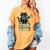 Cat Reading Book Women's Comfort Colors T-Shirt Mustard