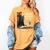 Cats And Books Book & Cat Lover Easily Distracted By Women's Comfort Colors T-Shirt Mustard