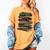 Celebrating History Month Floral Books Teacher Women's Comfort Colors T-Shirt Mustard