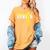 Cheerleading Senior Night Cheer Senior 2025 Graduation 11 Women's Comfort Colors T-Shirt Mustard