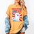 Childless Cat Ladies Vote Kamala Harris Cute Comic Book Cat Women's Comfort Colors T-Shirt Mustard