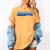 Class Of 2023 Senior Retro 2023 Grad Graduate Graduation Women's Comfort Colors T-Shirt Mustard