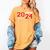 Class Of 2024 Senior Year Boys Girls School Graduation Women's Comfort Colors T-Shirt Mustard