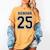 Class Of 2025 High School Senior 25 On Back Graduation Women's Comfort Colors T-Shirt Mustard