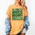 Class Of 2025 Senior Green Student Graduation Women's Comfort Colors T-Shirt Mustard