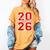 Class Of 2026 Graduation Red With Varsity Letters Women's Comfort Colors T-Shirt Mustard