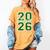 Class Of 2026 Graduation Varsity Green And On The Back Women's Comfort Colors T-Shirt Mustard