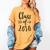 Class Of 2030 Graduation Kindergarten Seniors Women's Comfort Colors T-Shirt Mustard