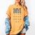 Class Of 2031 Graduation T-Shirt With Space For Handprints Women's Comfort Colors T-Shirt Mustard