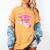 Class Of 2032 Senior 2032 Back To School 2032 Graduation Cap Women's Comfort Colors T-Shirt Mustard