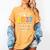 Class Of 2037 Grow With Me Checklist Graduation Women's Comfort Colors T-Shirt Mustard