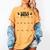 Class Of 2037 Handprint Grow With Me Pre-k Graduation Women's Comfort Colors T-Shirt Mustard