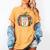 I Closed My Book To Be Here Fall Pumpkin Women's Comfort Colors T-Shirt Mustard
