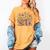 I Closed My Book To Be Here Floral Bookworm Reading Women's Comfort Colors T-Shirt Mustard