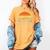 Coffee Beans & Books Retro Bookworm Librarian Women's Comfort Colors T-Shirt Mustard