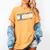 Colon Cancer Awareness Month Memory Loss Blue Ribbon Women's Comfort Colors T-Shirt Mustard
