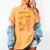 Comic Book Superhero Fall Season Leaf Blower Women's Comfort Colors T-Shirt Mustard