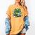 Coquette Bow Books St Patrick's Shamrock Bookworm Librarian Women's Comfort Colors T-Shirt Mustard Coquette Bow Books St Patrick's Shamrock Bookworm Librarian Women's Comfort Colors T-Shirt Mustard