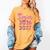 Coquette Pink Bow Flowers Senior 2026 2027 Graduation Women's Comfort Colors T-Shirt Mustard