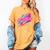 Cowabunga Retro 80s 90s Nostalgia Slang Neon Grunge Art Women's Comfort Colors T-Shirt Mustard
