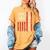 Criminal Justice Major College Student Graduate Graduation Premium Women's Comfort Colors T-Shirt Mustard