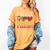 Crochet Coffee Reading Books Crocheter Crocheting Women's Comfort Colors T-Shirt Mustard