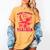 Cupid's Favorite Teacher Valentines Day Heart Book Lover Women's Comfort Colors T-Shirt Mustard