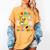 Cute 100 Days In The Books Groovy Boy Girl Teacher Women's Comfort Colors T-Shirt Mustard