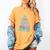 Cute Bookmas Christmas Book Tree Book Lover Teacher Women's Comfort Colors T-Shirt Mustard