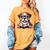 Cute Dog Puppy English Bulldog Reading Book Women's Comfort Colors T-Shirt Mustard