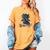 Cute Dragon Books Flower Bookworm Book Lover Women's Comfort Colors T-Shirt Mustard