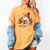 Cute Ghost Reading Book Lovers Halloween Pumpkin Women Girls Women's Comfort Colors T-Shirt Mustard