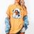 Cute Halloween Ghost Reading Book Women's Comfort Colors T-Shirt Mustard