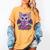 Cute Pastel Goth Bat Reading Book Women's Comfort Colors T-Shirt Mustard Cute Pastel Goth Bat Reading Book Women's Comfort Colors T-Shirt Mustard