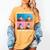 Cute Penguin Reading Book School Librarian Teacher Student Women's Comfort Colors T-Shirt Mustard