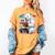 Cute Polar Bear Is Reading a Book Reading Polar Bear Women's Comfort Colors T-Shirt Mustard
