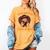 Cute Thanksgiving Teacher Librarian Thankful Reading Books Women's Comfort Colors T-Shirt Mustard