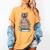 Cute Tiger With Book Floral Bookworm Librarian Book Lover Women's Comfort Colors T-Shirt Mustard