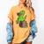 Dino Reading Read Reading Librarian Book Men Boys Kids Women's Comfort Colors T-Shirt Mustard