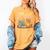 Easily Distracted By Cats And Books Book & Cat Lover Women's Comfort Colors T-Shirt Mustard
