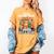 Easily Distracted By Cats And Books Book Lover Cat Women's Comfort Colors T-Shirt Mustard