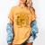 Easily Distracted By Cats And Books Cute Cat Book Lover Women's Comfort Colors T-Shirt Mustard