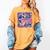 EAT THE RICH 90S NOSTALGIA WHALE ORCA YAHCT RETRO Women's Comfort Colors T-Shirt Mustard