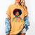 Education Is Freedom History Girl Women Book Lover Women's Comfort Colors T-Shirt Mustard