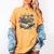 Enchanted Open Book With Blooming Flowers Women's Comfort Colors T-Shirt Mustard
