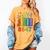 Equal Rights Book Flower Resist 86 47 Feminist Women Rights Women's Comfort Colors T-Shirt Mustard