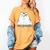 Ew People Introvert Sayings Sarcastic Cat Quote Women's Comfort Colors T-Shirt Mustard